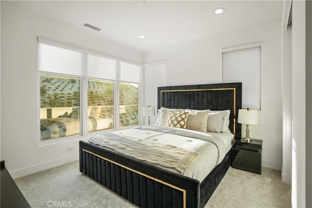 11818 N Hillsborough Ln, Porter Ranch, CA 91326 - carpeted bedroom featuring baseboards and recessed lighting