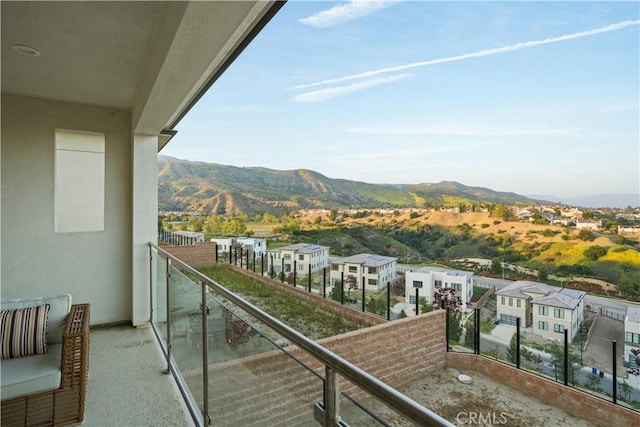 11818 N Hillsborough Ln, Porter Ranch, CA 91326 - balcony featuring a mountain view