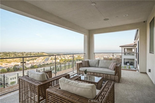 11818 N Hillsborough Ln, Porter Ranch, CA 91326 - balcony featuring an outdoor hangout area