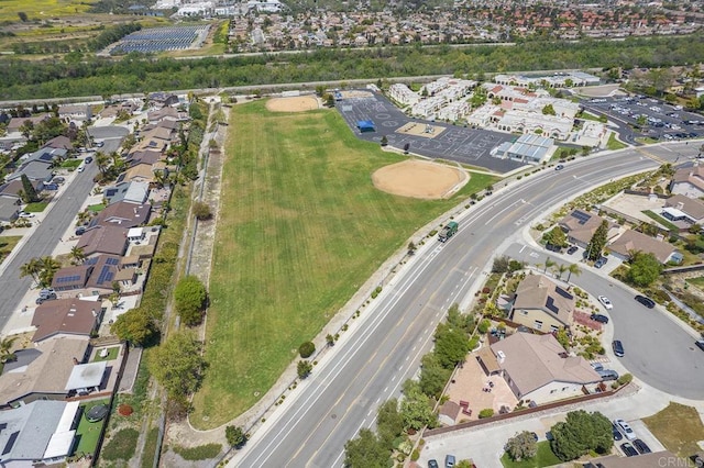 bird's eye view featuring a residential view