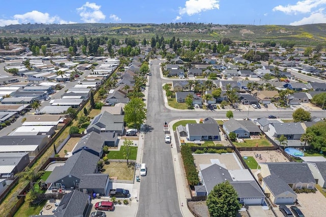 drone / aerial view with a residential view