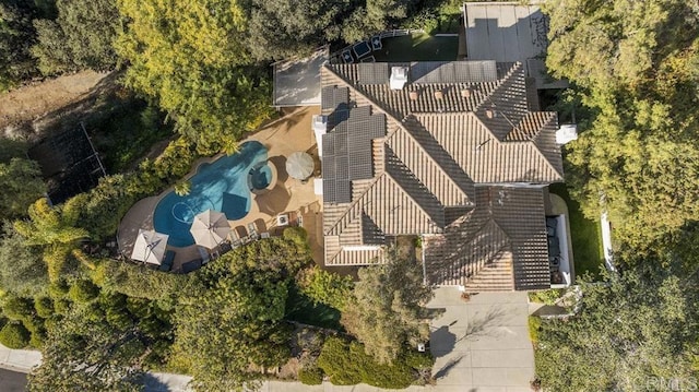 birds eye view of property