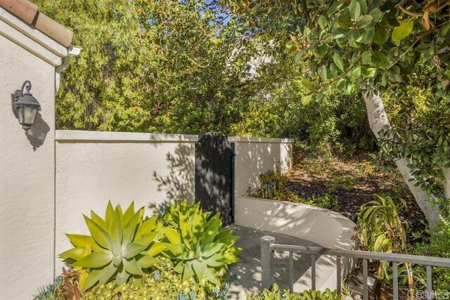 exterior space with fence