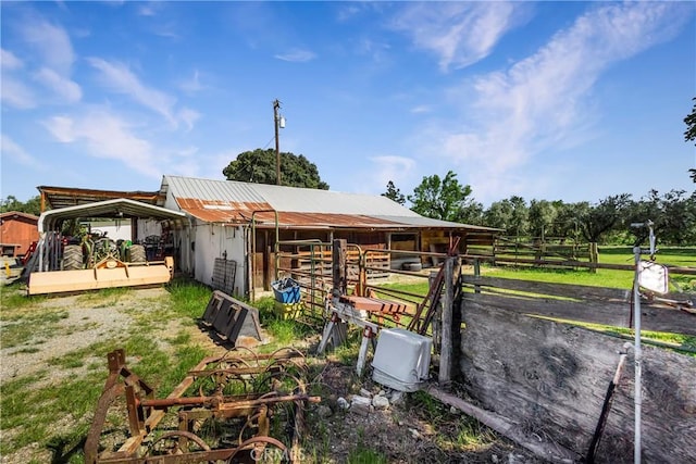 view of outbuilding with an outdoor structure and an exterior structure