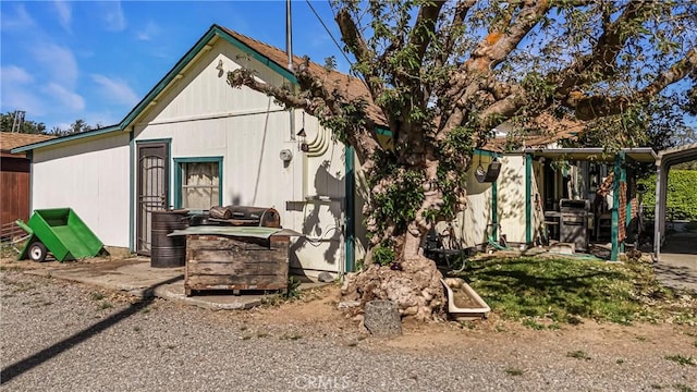 view of outbuilding