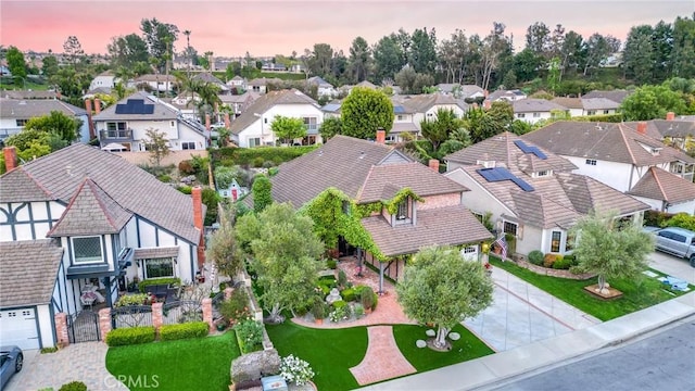 birds eye view of property featuring a residential view