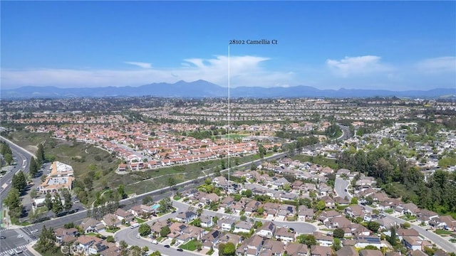 28102 Camellia Ct, Laguna Niguel, CA 92677 - aerial view featuring a residential view and a mountain view