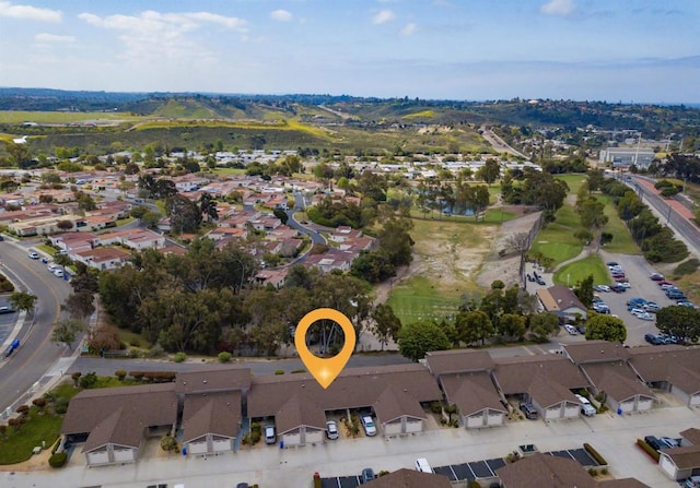 aerial view featuring a residential view