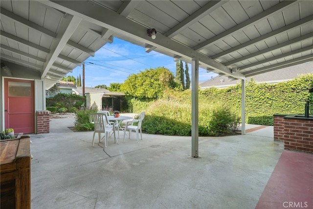 15731 Marlin Pl, Van Nuys, CA 91406 - view of patio / terrace featuring outdoor dining space