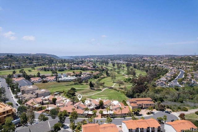 bird's eye view featuring a residential view