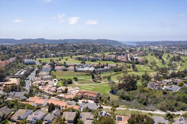 bird's eye view with a residential view