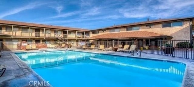 pool with fence