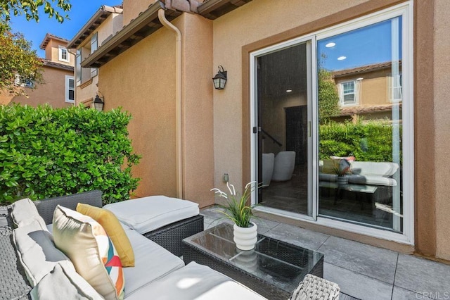 17011 Calle Trevino Unit 5, San Diego, CA 92127 - view of patio / terrace featuring an outdoor hangout area