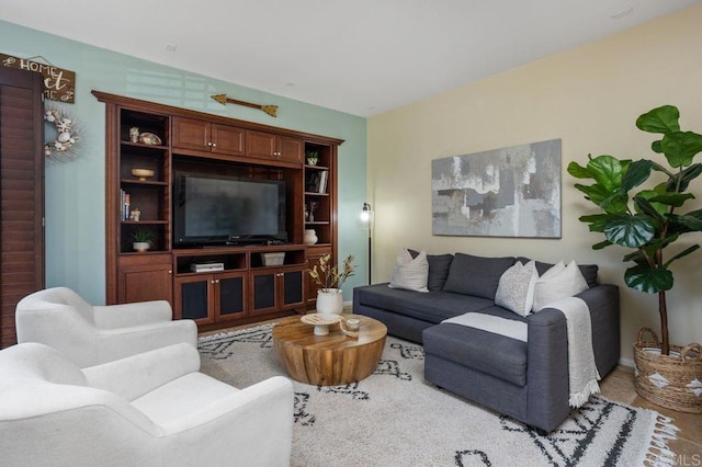 17011 Calle Trevino Unit 5, San Diego, CA 92127 - living area featuring built in shelves