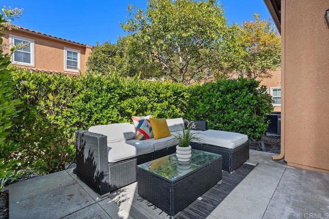17011 Calle Trevino Unit 5, San Diego, CA 92127 - view of patio / terrace with outdoor lounge area