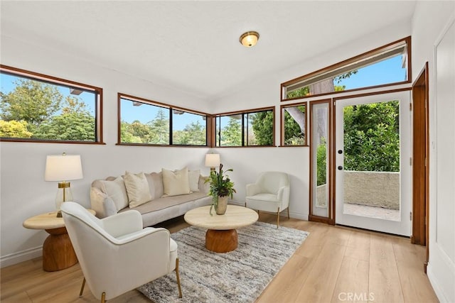 sunroom / solarium with a wealth of natural light