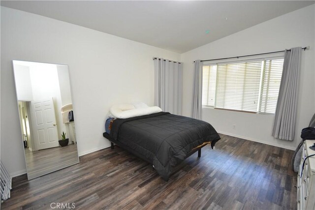 31105 Sunningdale Dr, Temecula, CA 92591 - bedroom with lofted ceiling, dark wood finished floors, and baseboards