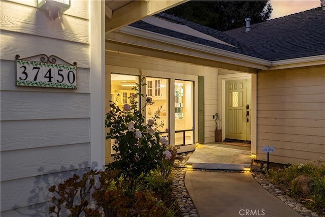 37450 Downey Rd, Temecula, CA 92592 - entrance to property with roof with shingles