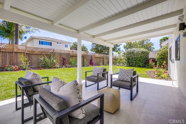 2027 Kornat Dr, Costa Mesa, CA 92626 - view of patio / terrace with outdoor lounge area