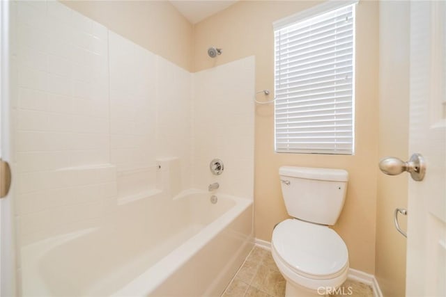 32674 Clearvail Dr, Temecula, CA 92592 - full bathroom featuring baseboards, toilet, tile patterned floors, and  shower combination