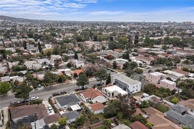 drone / aerial view with a residential view