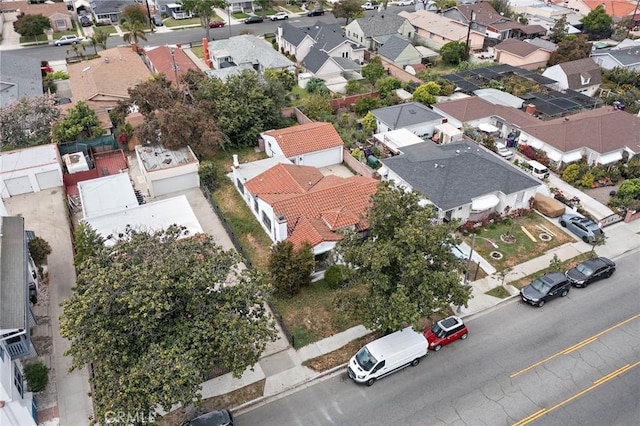 bird's eye view with a residential view
