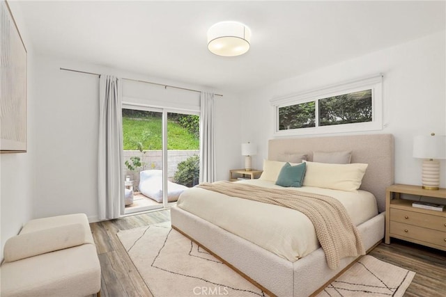 8163 Billowvista Dr, Playa Del Rey, CA 90293 - bedroom with access to exterior and wood finished floors