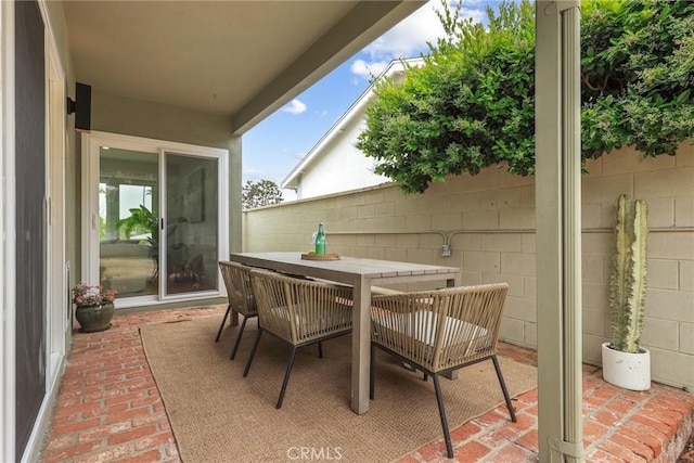 8163 Billowvista Dr, Playa Del Rey, CA 90293 - view of patio with fence and outdoor dining space