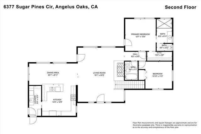 6377 Sugar Pines Cir, Angelus Oaks, CA 92305 - property floor plan
