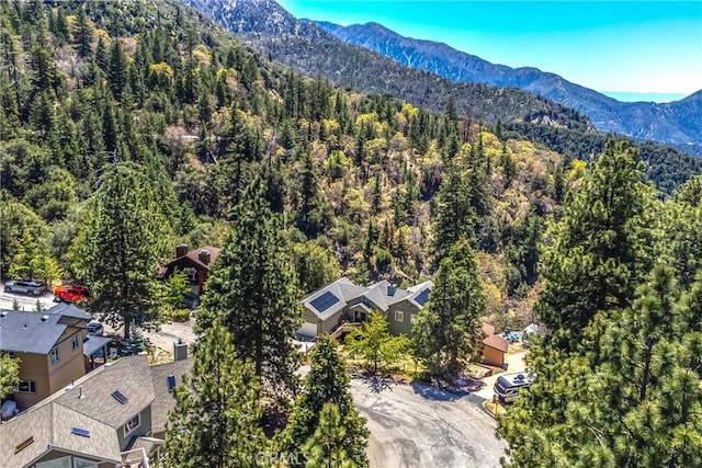 6377 Sugar Pines Cir, Angelus Oaks, CA 92305 - bird's eye view of a heavily wooded area and mountains