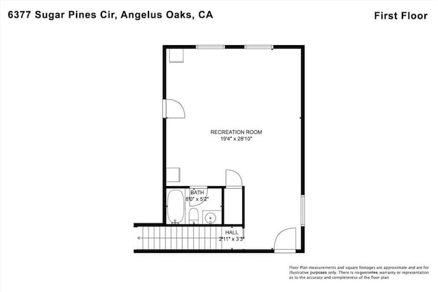 6377 Sugar Pines Cir, Angelus Oaks, CA 92305 - floor plan / room layout