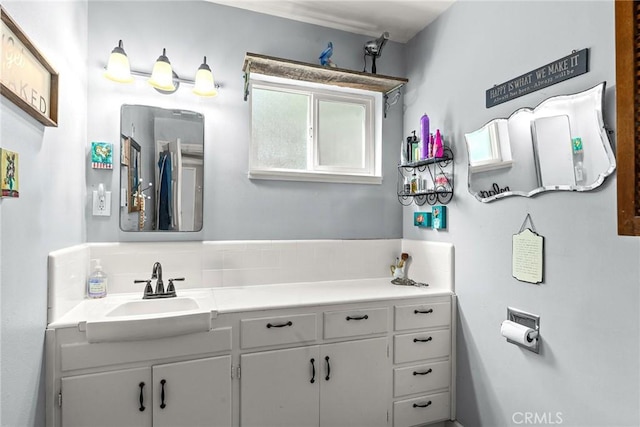 bathroom featuring vanity