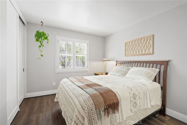 3 Treethorne Cir, Laguna Niguel, CA 92677 - bedroom with a closet, baseboards, and dark wood-type flooring