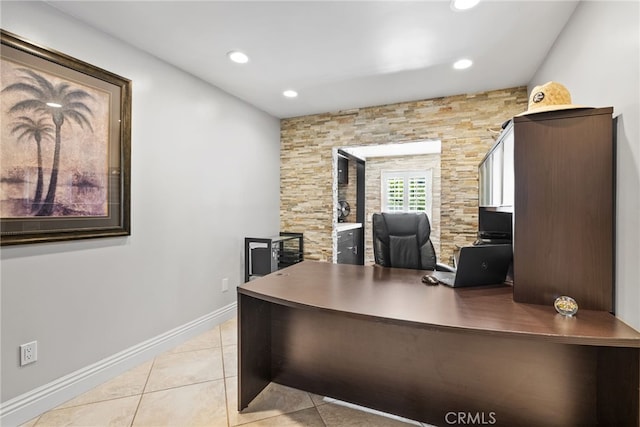 3 Treethorne Cir, Laguna Niguel, CA 92677 - tiled office with recessed lighting and baseboards