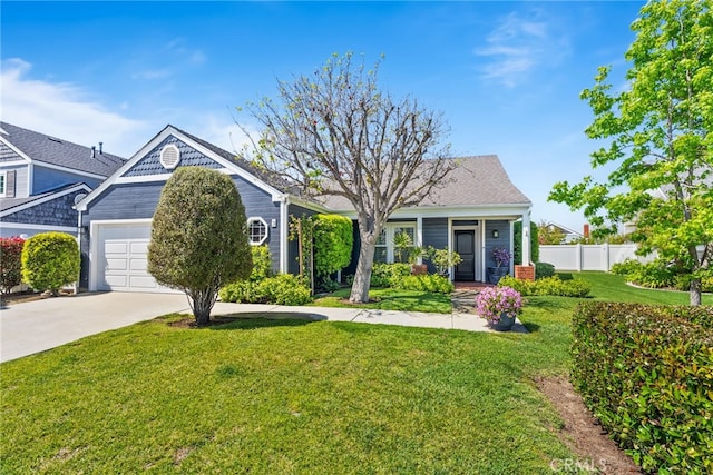 3 Treethorne Cir, Laguna Niguel, CA 92677 - view of front of home with fence, driveway, a front yard, and a garage