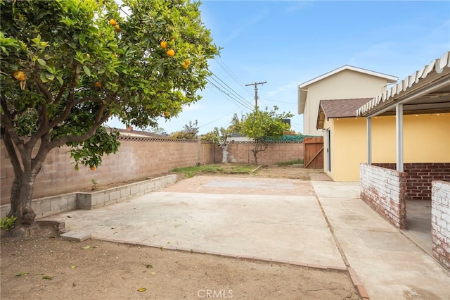 view of patio / terrace featuring a fenced backyard