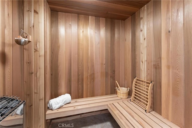 1720 San Alvarado Cir, Corona, CA 92882 - sauna / steam room with wooden walls and wood ceiling