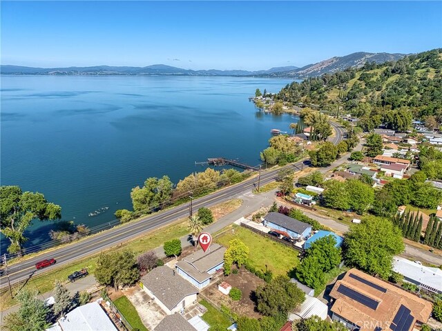 6828 Frontage Rd, Lucerne, CA 95458 - bird's eye view with a water and mountain view