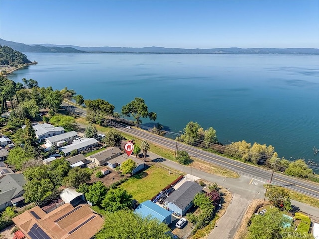 6828 Frontage Rd, Lucerne, CA 95458 - bird's eye view with a water and mountain view