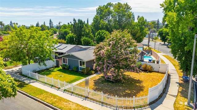 birds eye view of property
