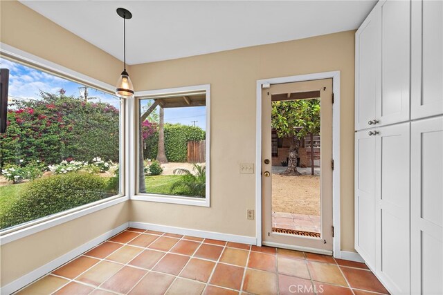 336 Marwood Ave, Fullerton, CA 92832 - doorway featuring healthy amount of natural light, baseboards, and light tile patterned floors