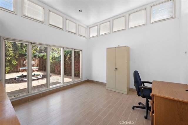 336 Marwood Ave, Fullerton, CA 92832 - office featuring a high ceiling and baseboards