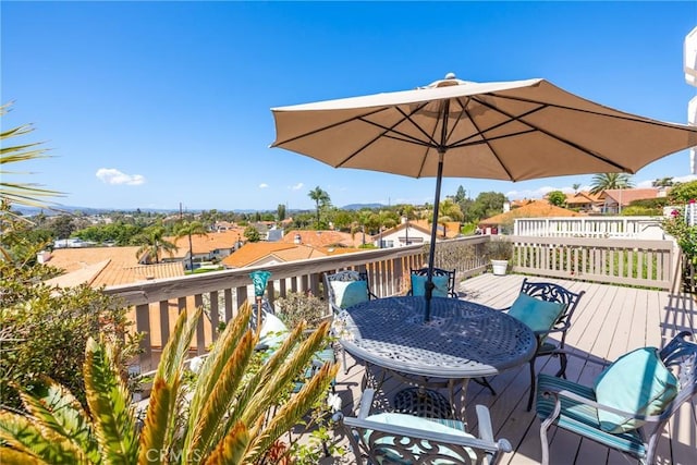 1057 Ridge Heights Dr, Fallbrook, CA 92028 - deck featuring outdoor dining space