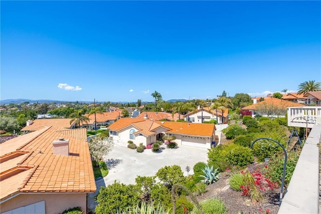 bird's eye view featuring a residential view