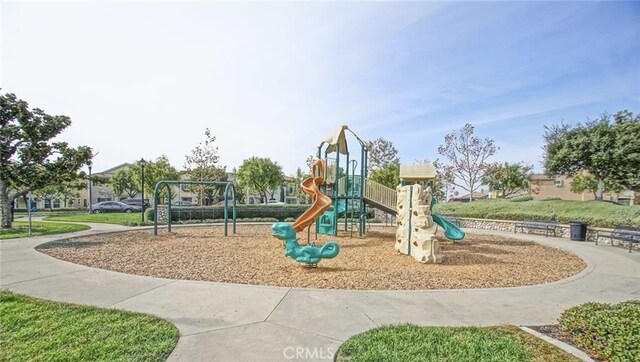 view of community jungle gym