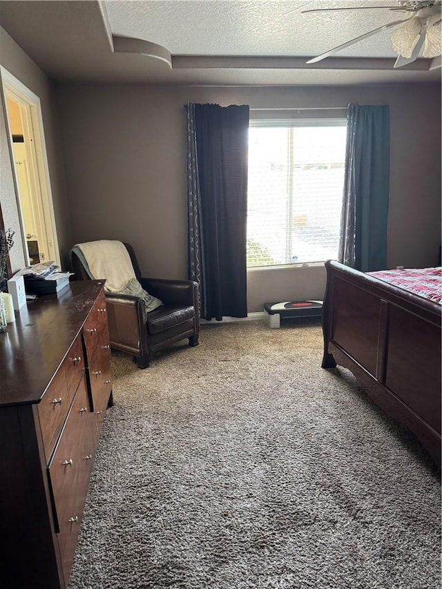 17815 Chestnut St, Hesperia, CA 92345 - carpeted bedroom featuring a textured ceiling