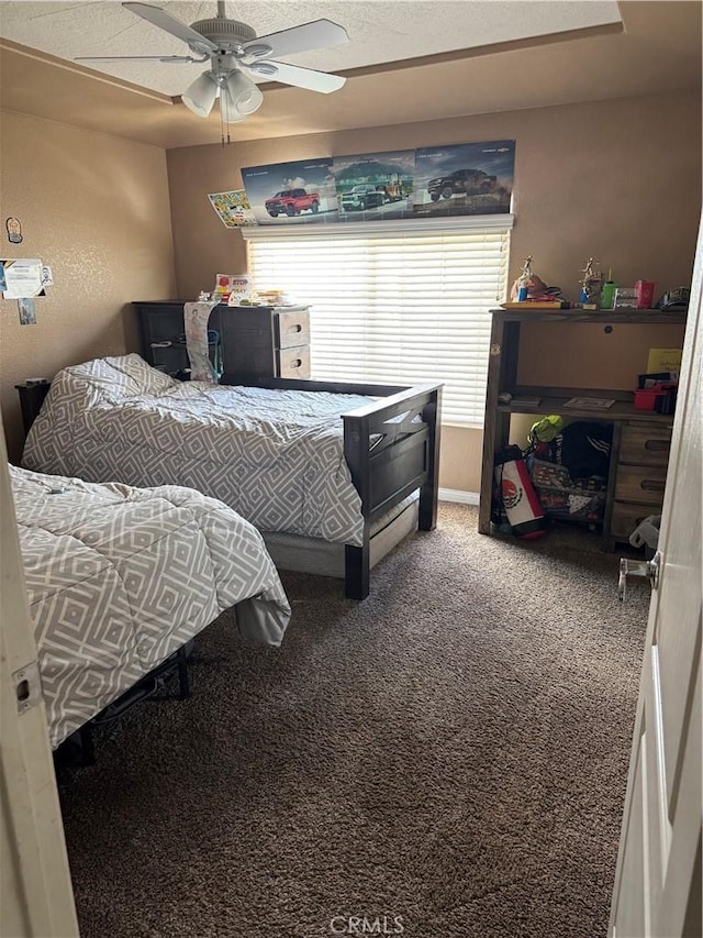 17815 Chestnut St, Hesperia, CA 92345 - carpeted bedroom with ceiling fan