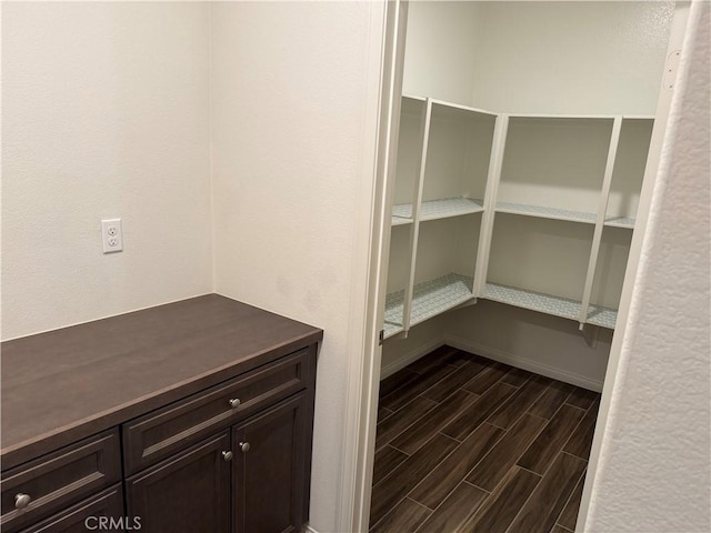 view of storage area