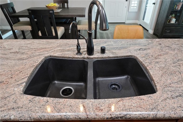 12 Saphir Way, Aliso Viejo, CA 92656 - kitchen view of a sink and light stone countertops