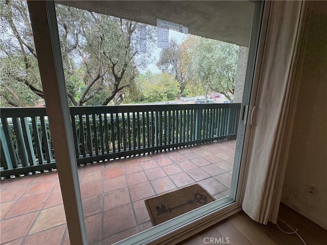 view of balcony